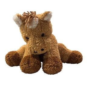 Ganz Trotters Tan Plush Horse Stuffed Animal Yarn Mane Tail H5607 8 Inch
